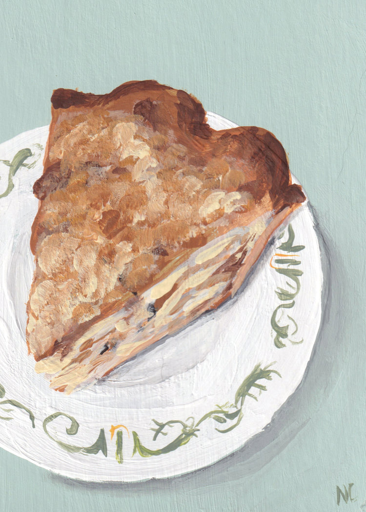 5x7 Print: Pie Apple Cumble