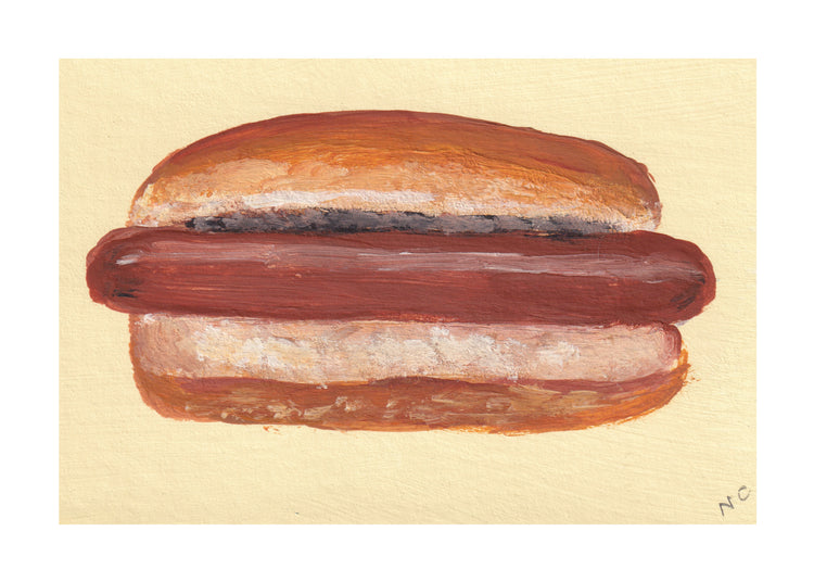 5x7 Print: Hotdog Plain
