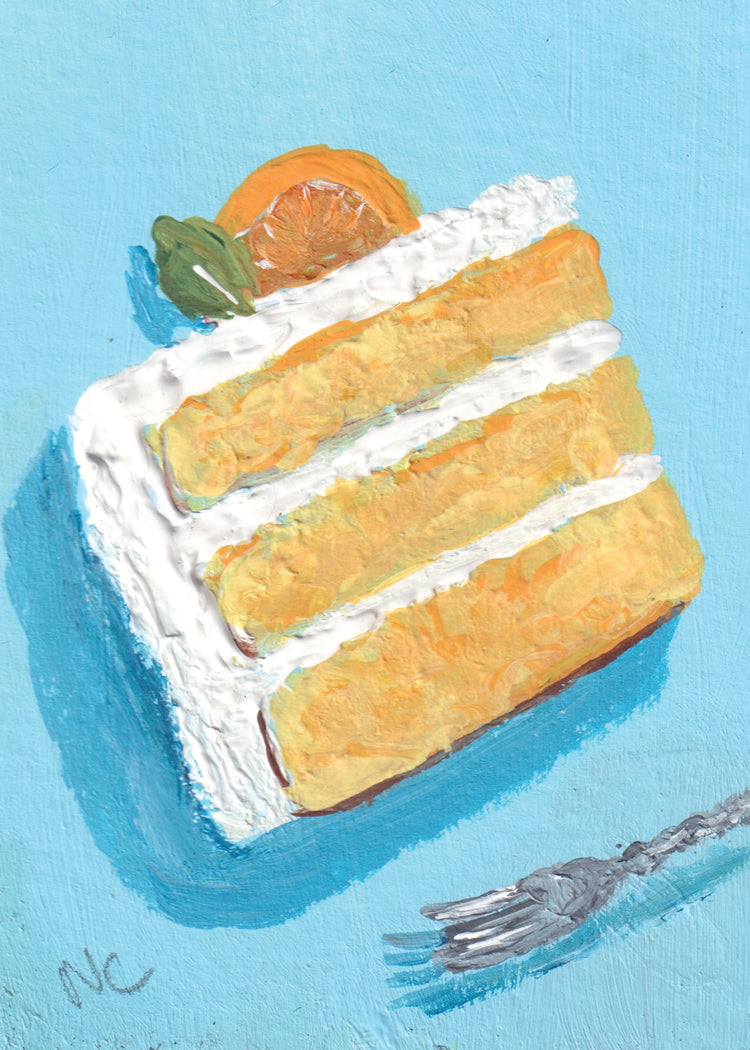5x7 Print: Orange Cake