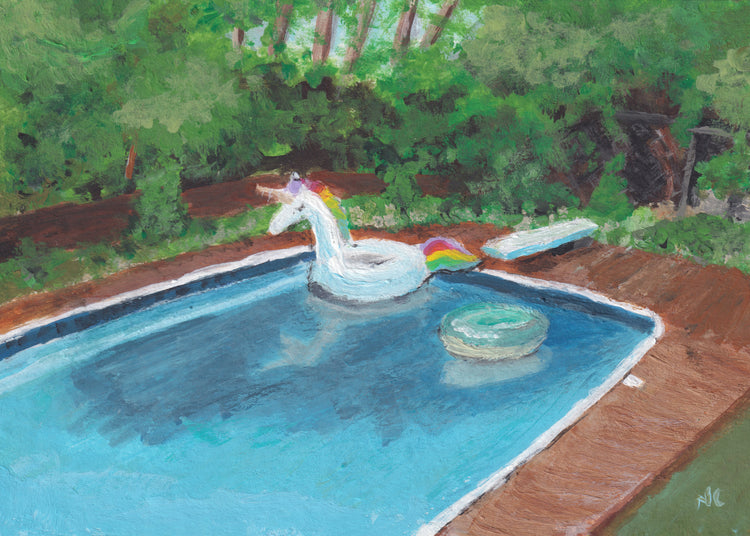 5x7 Print: Unicorn Pool