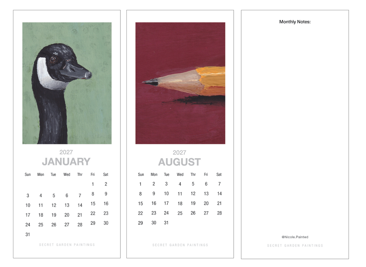 2027 Rack Calendar