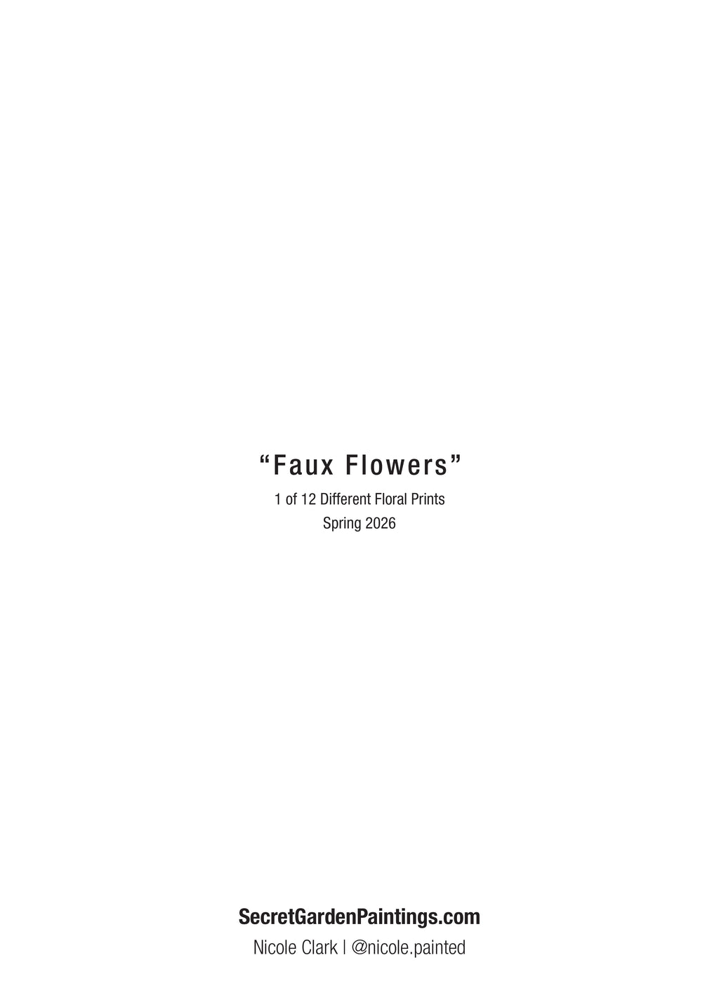 Print: Faux Flowers–Red Peony
