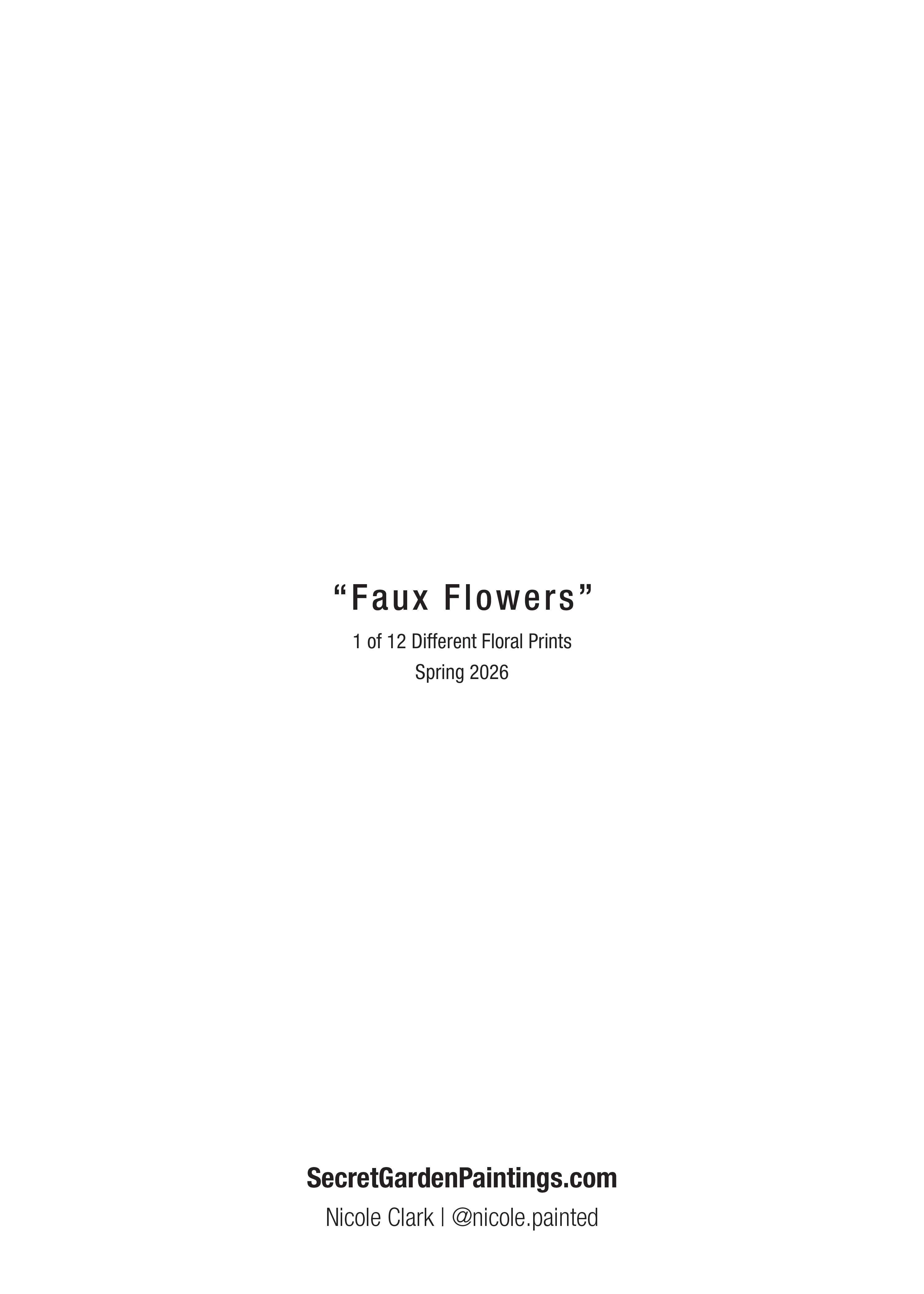 Print: Faux Flowers–Yellow Poppies
