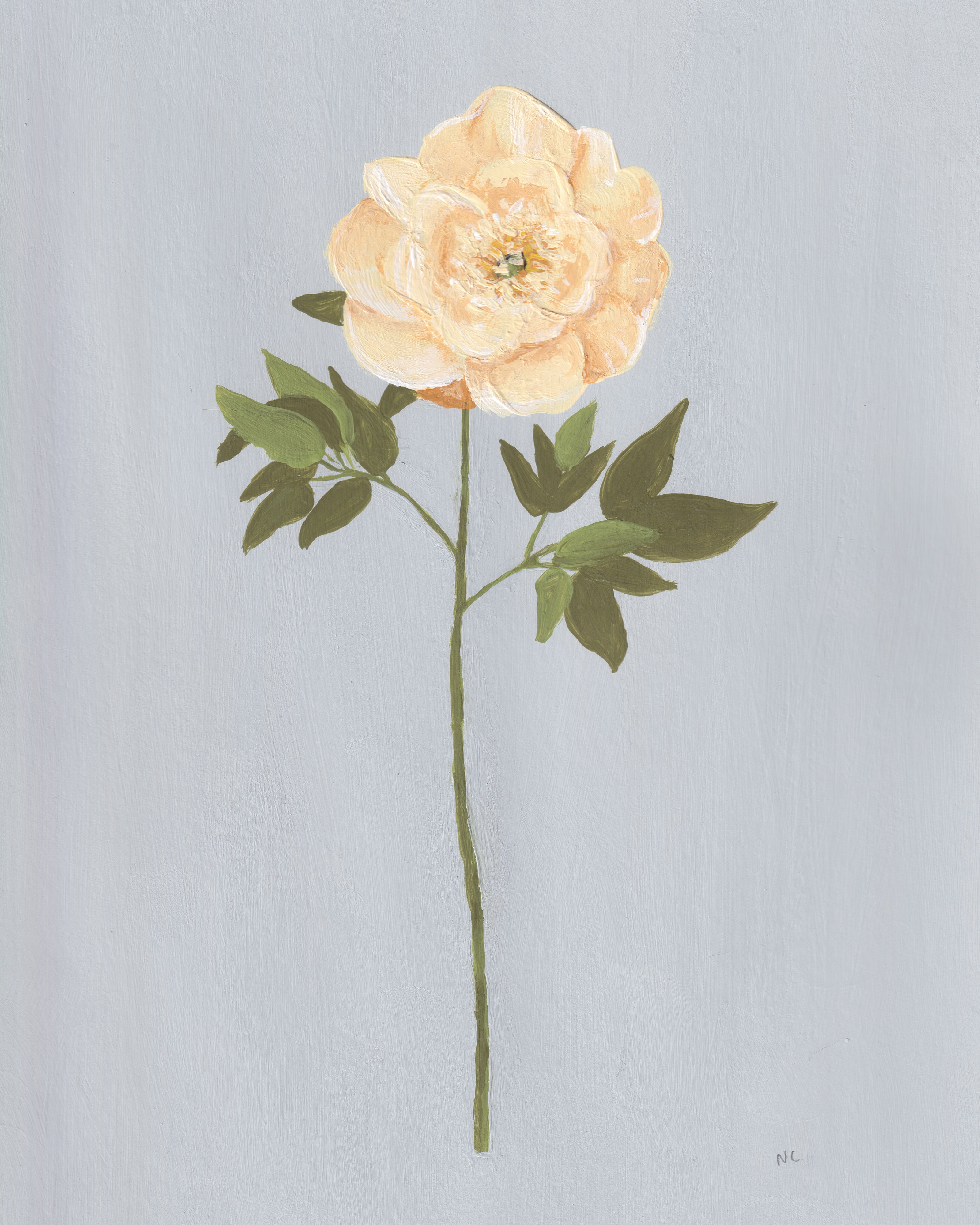 Faux Flowers: Yellow Peony