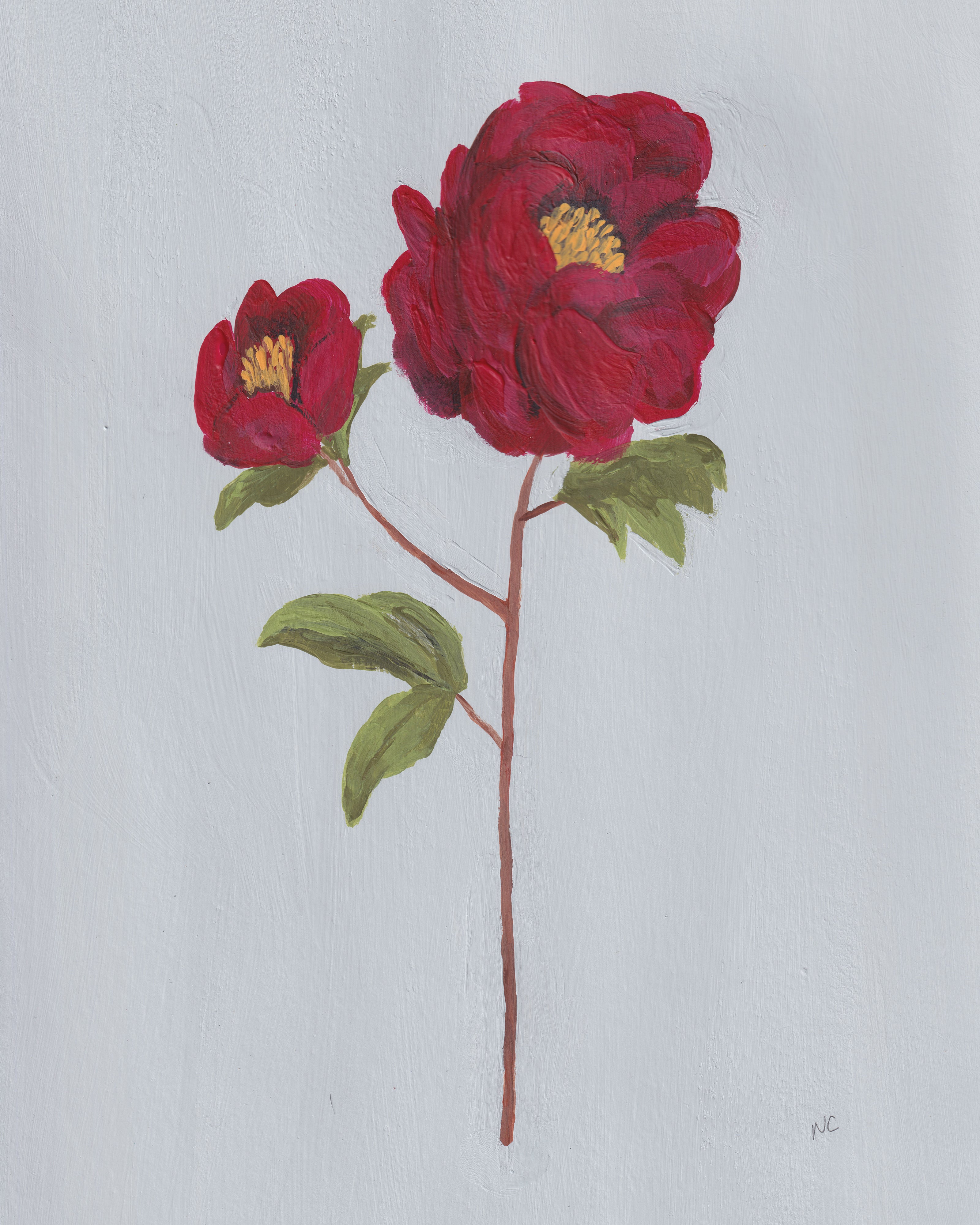 Faux Flowers: Red Peony